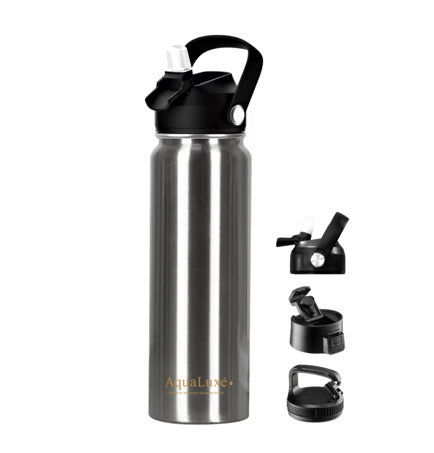 Aqualuxé Triple Insulated Water bottle 750ML 3 Lids included